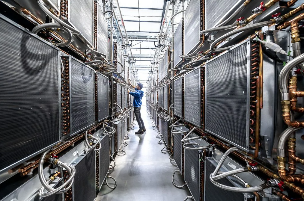 Система охлаждения в одном из дата-центров.