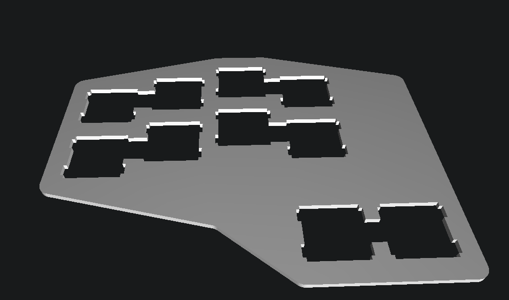 Верхняя крышка для установки свитчей