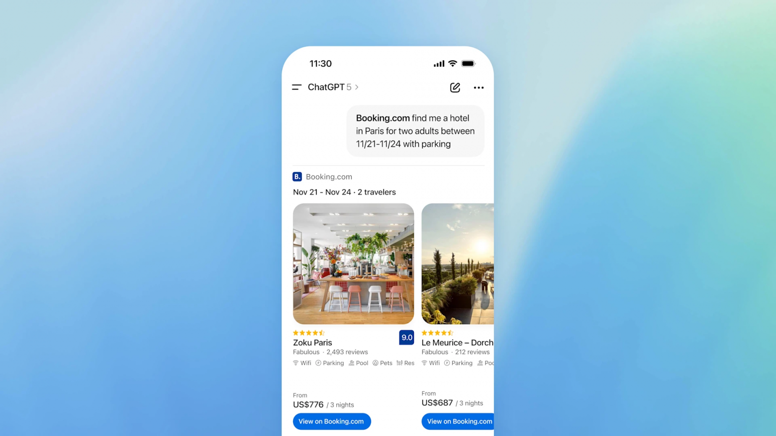 В ChatGPT появились Booking.com, Spotify, Figma и другие крупные сайты - 1