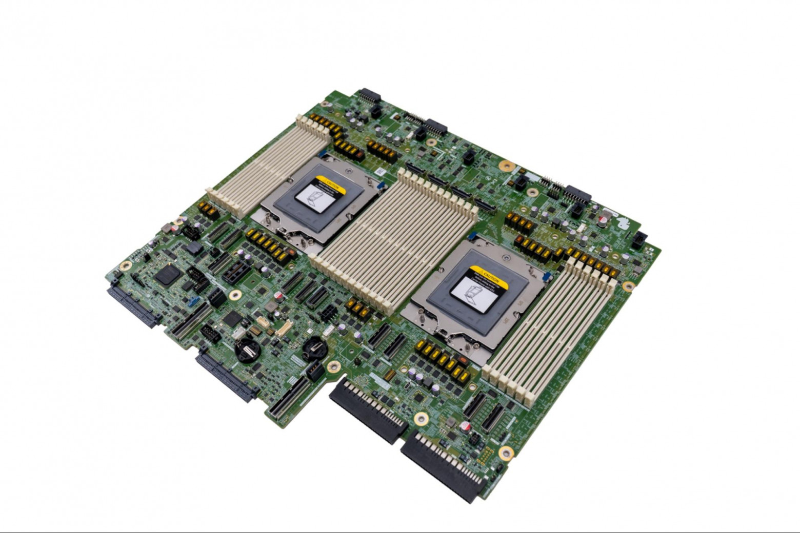 Плата на базе AMD, вид сбоку.