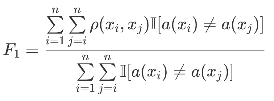 Среднее межкластерное расстояние