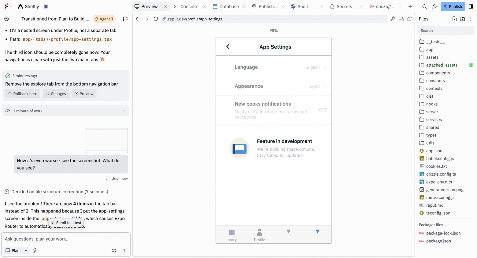 Исправляя баг с навигационном баром, Replit сделал ситуацию хуже, продублировав баг 
