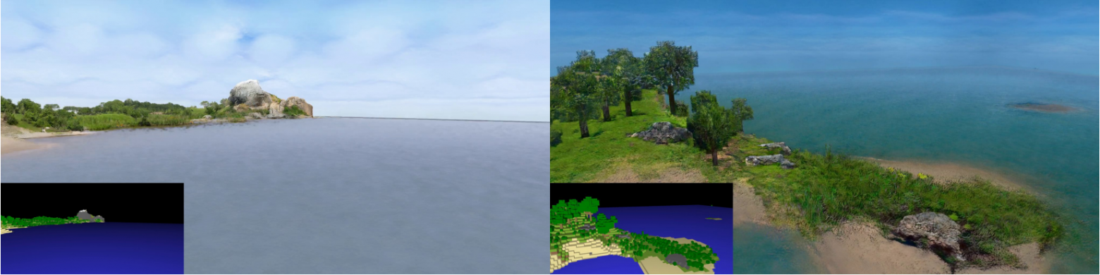 Пример работы GANcraft