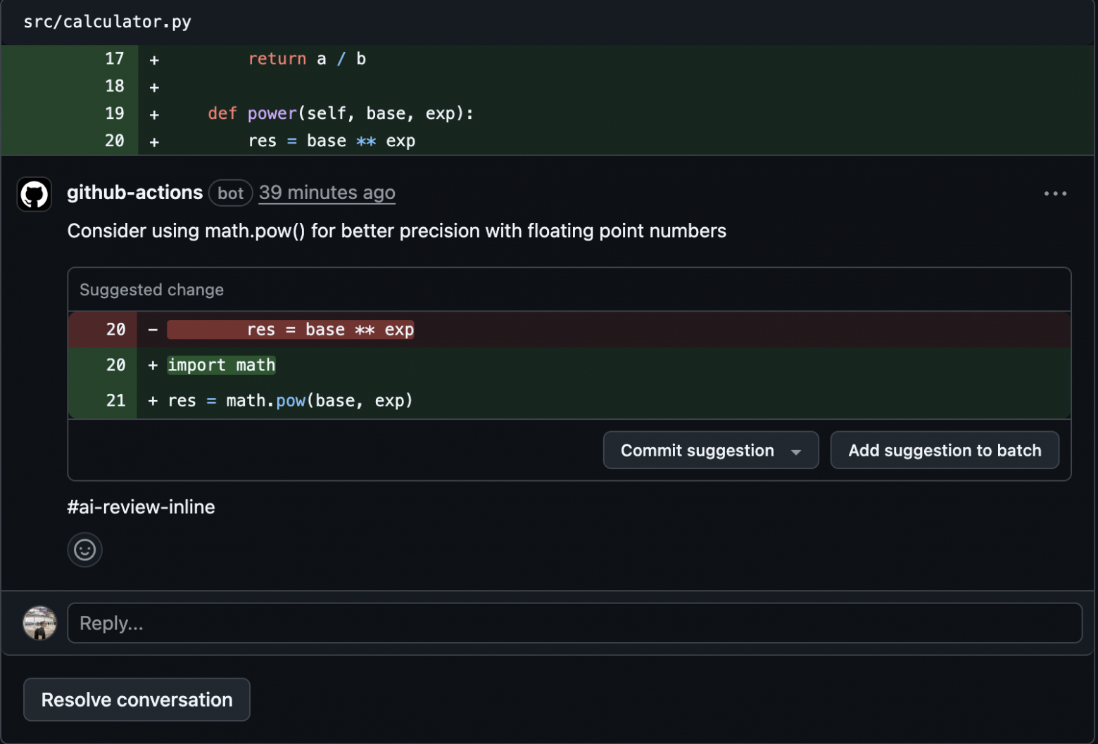 Как добавить AI-ревью и ответы ассистента в Pull Request всего за 30 минут - 2