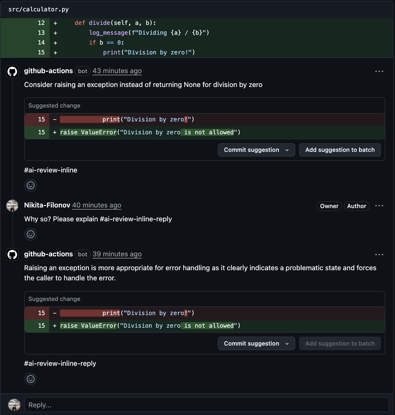 Как добавить AI-ревью и ответы ассистента в Pull Request всего за 30 минут - 4