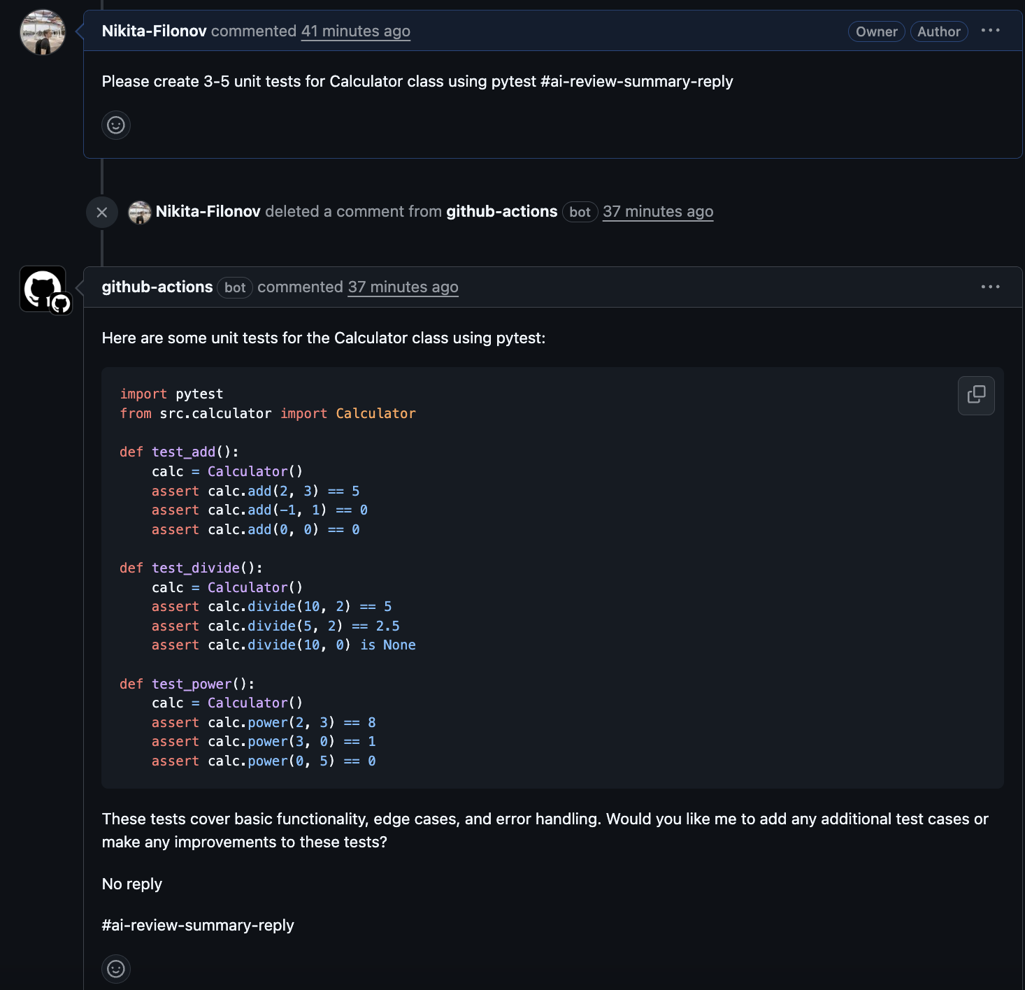 Как добавить AI-ревью и ответы ассистента в Pull Request всего за 30 минут - 5