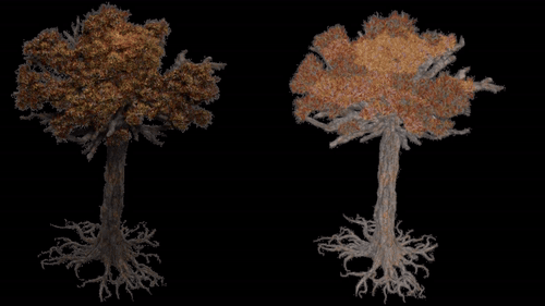 Рис 8. Деревья во вьюпорте не покрутишь - чуда не произойдет