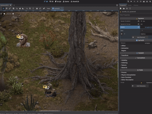 Рис 14. Наконец-то. Добавляем спавнеры на сцену!