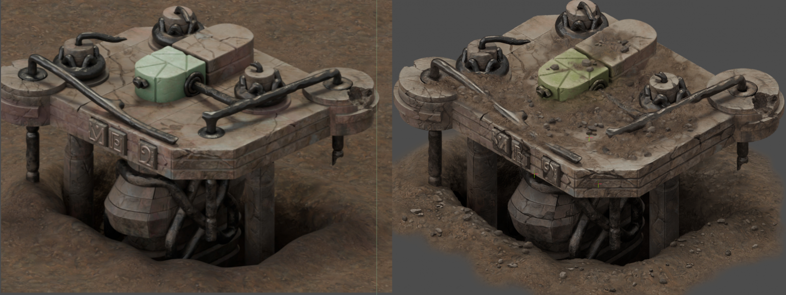 Рис 1. Nuunn Press в 55° (слева) и в каноничные теперь 50° (справа)