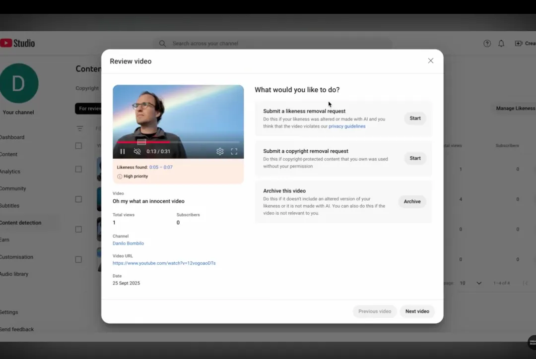 YouTube тестирует систему поиска дипфейков с лицами блогеров - 2