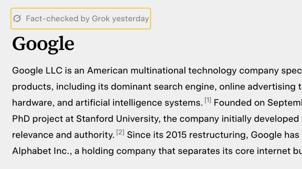 Вышла Grokipedia от xAI — аналог «Википедии» с нейросетями и проверкой фактов - 2