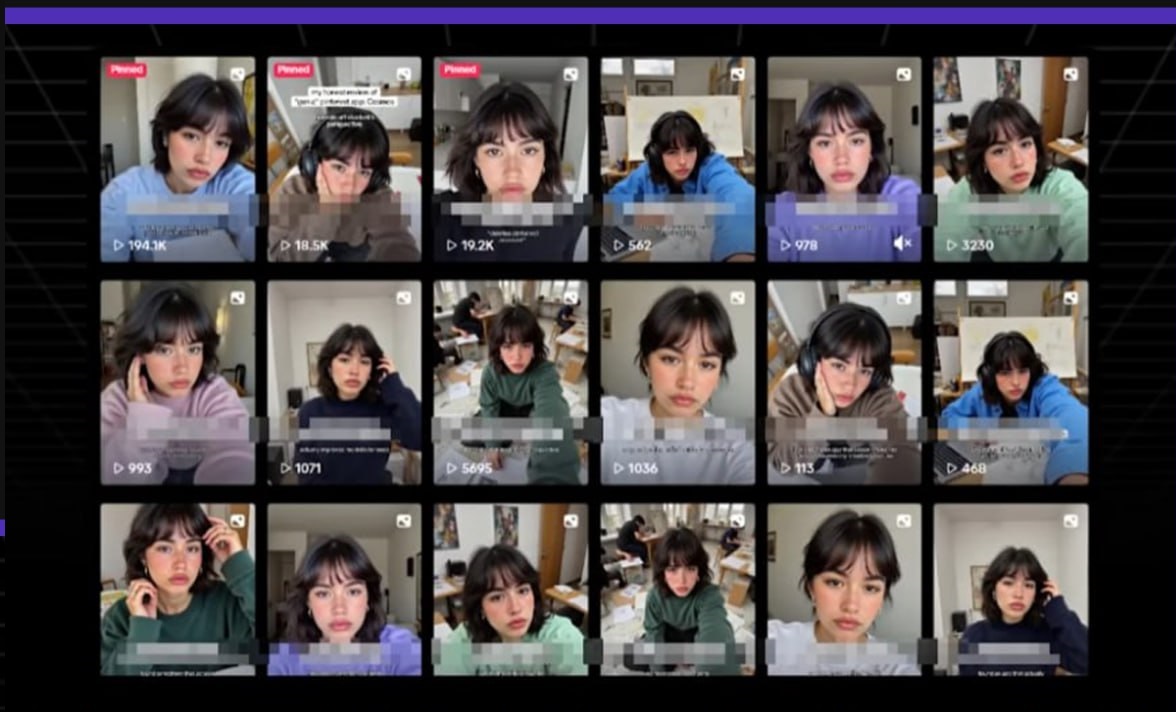 Один из ИИ-инфлюенсеров Doublespeed 