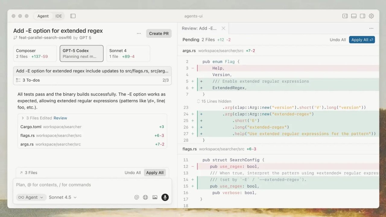 Вышел Cursor 2.0: собственная модель Composer, параллельный запуск агентов и голосовой режим - 3