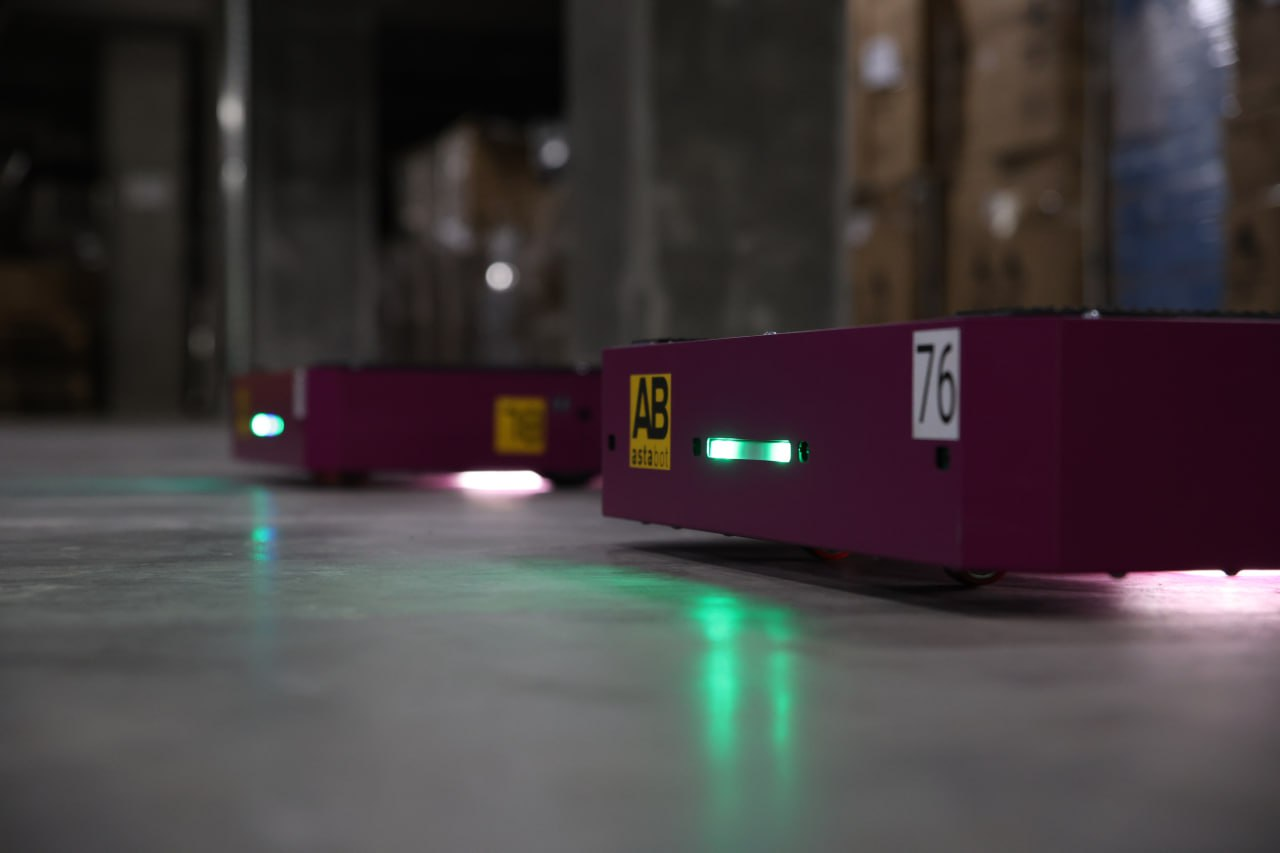 Роботы на складе WB