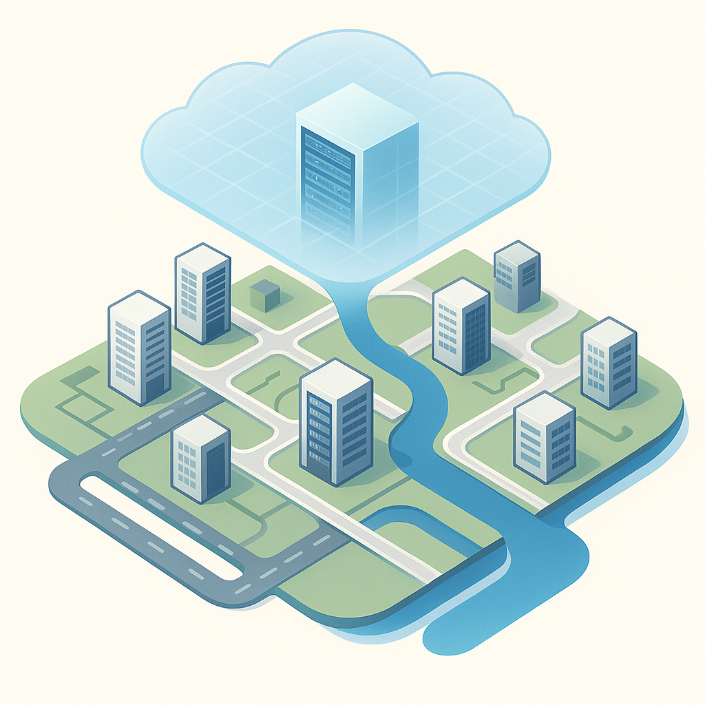 Инфраструктура как живой город и модель как её двойник.