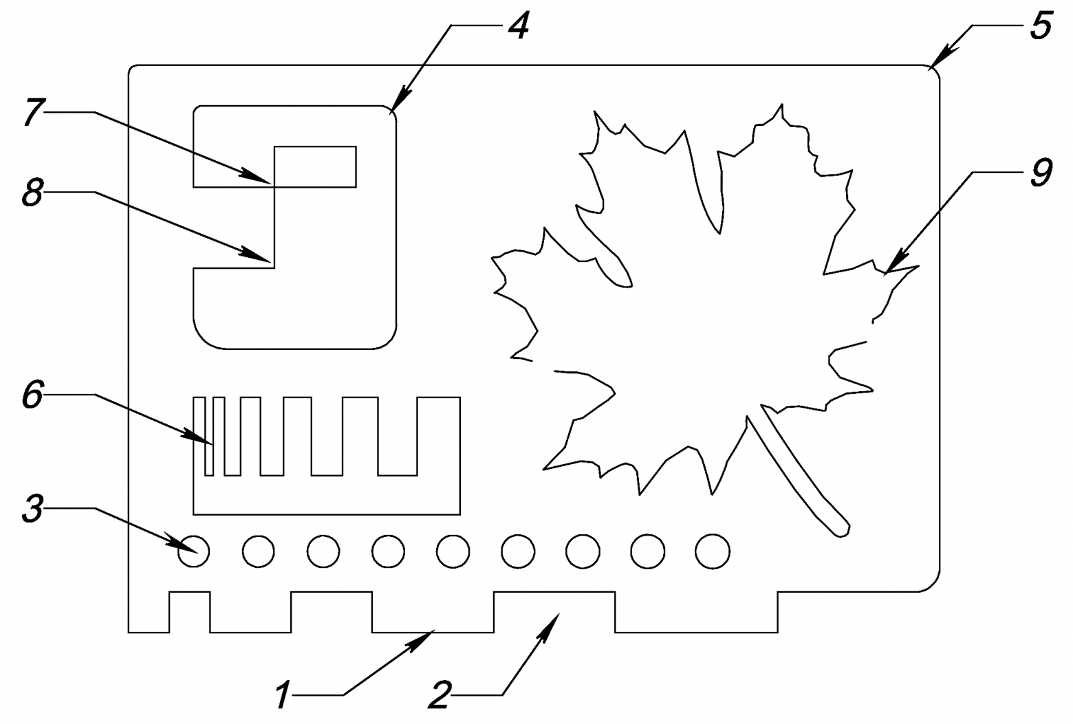 Рис. 2 — Пример тестовой детали для добавления в заказ на резку