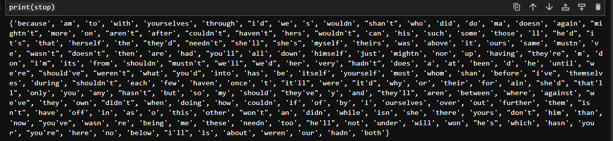Стоп-слова для английского языка