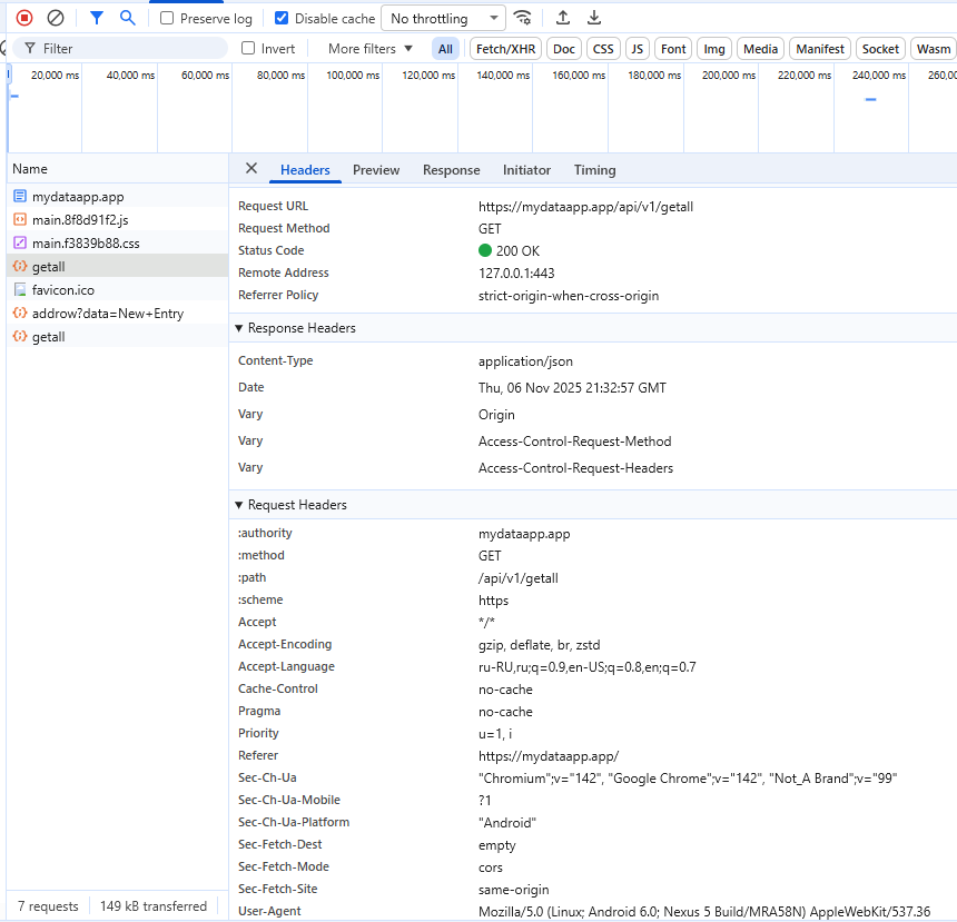 Добавление новой записи