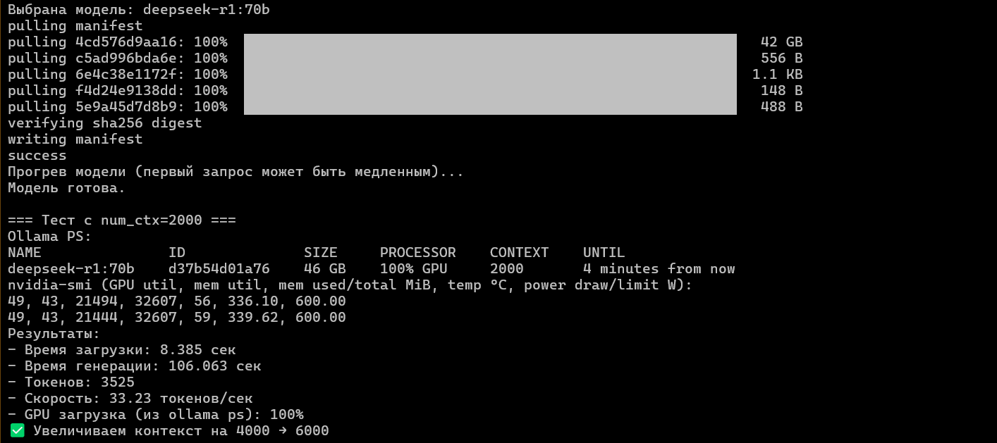 Пишем LLM бенчмарк для GPU-серверов с картами NVIDIA в Ollama - 1