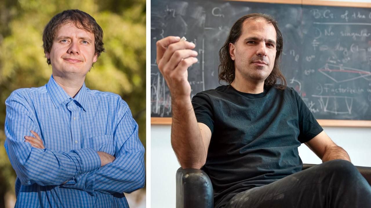 Ярослав Трнка (слева) и Нима Аркани-Хамед представили амплитуэдр, чтобы упростить выполнение важных расчётов в физике элементарных частиц.