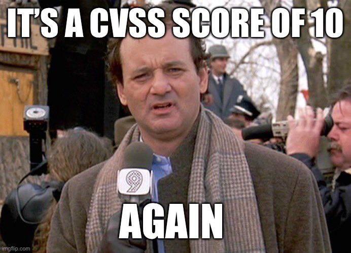 Это оценка CVSS 10. Снова. 