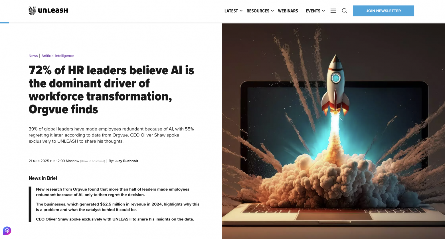 https://www.unleash.ai/artificial-intelligence/72-of-hr-leaders-believe-ai-is-the-dominant-driver-of-workforce-transformation-orgvue-finds/