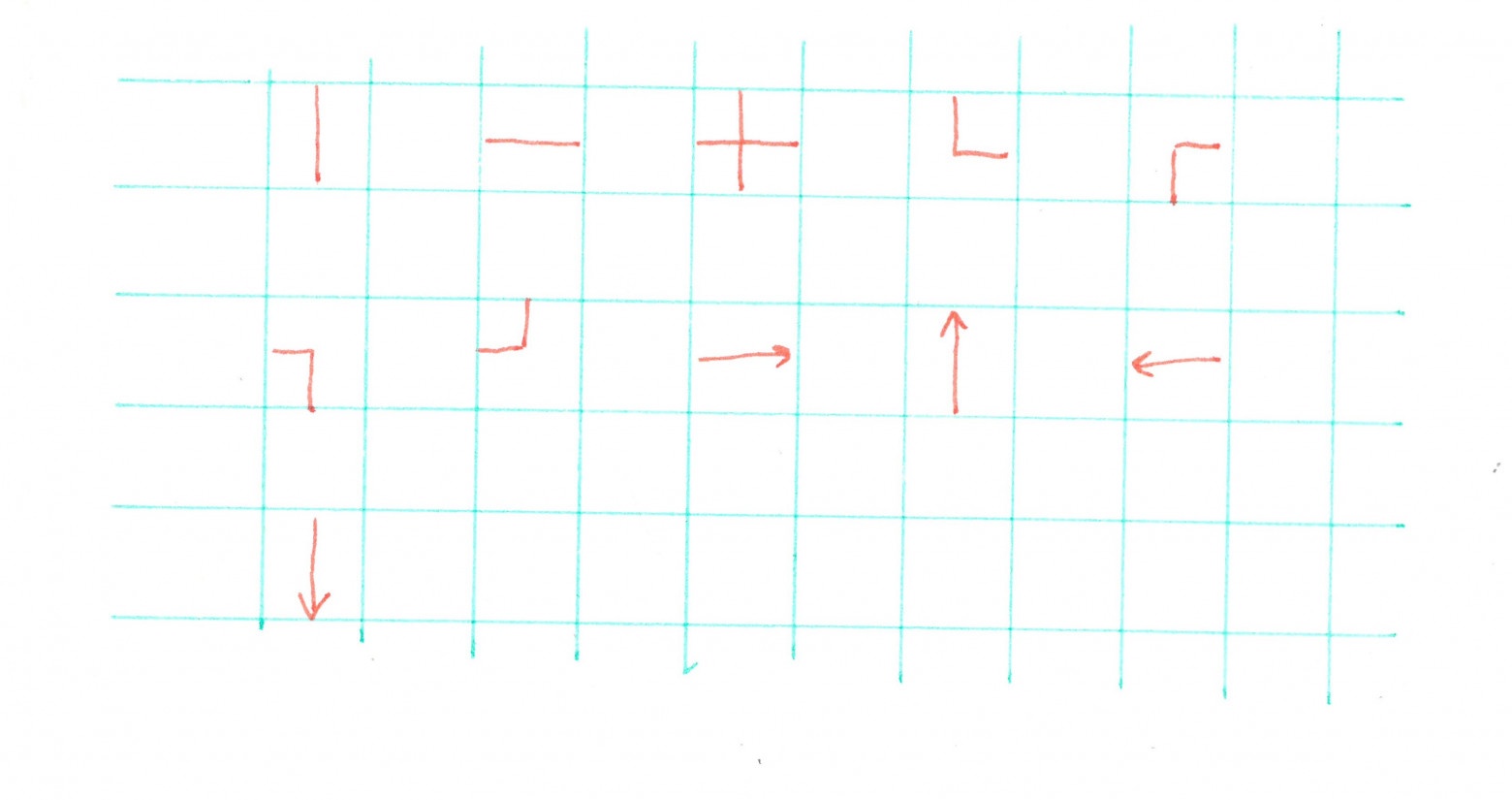 символы из которых можно строить линии