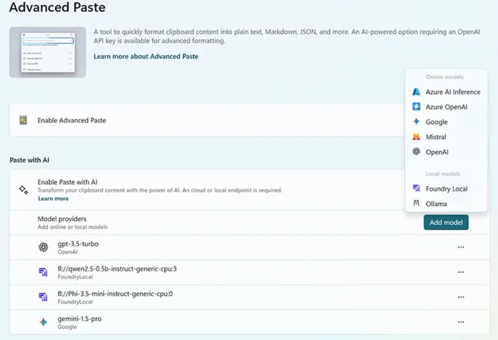 Microsoft представила функцию копипасты на базе локального ИИ - 2