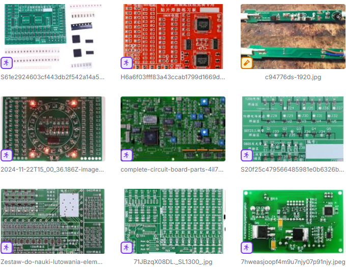 Рисунок 4. Пример схожих плат экспериментального датасета