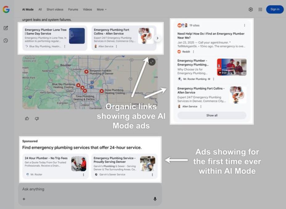 Google начала тестировать рекламу в режиме AI Mode - 1