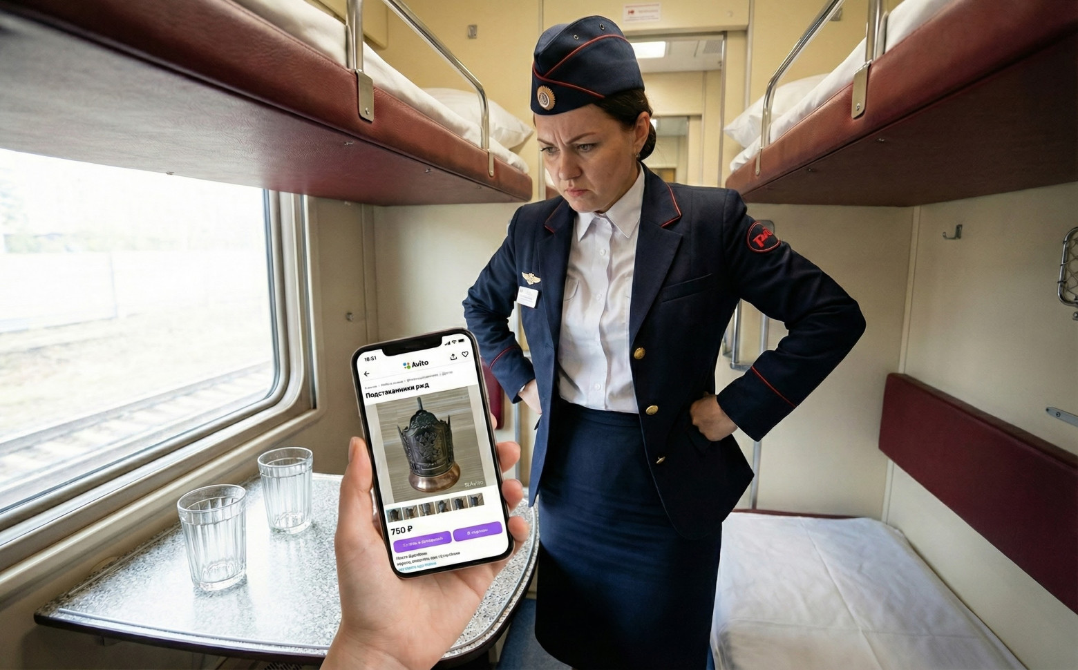 Рекламное объявление сделанное с помощью ИИ