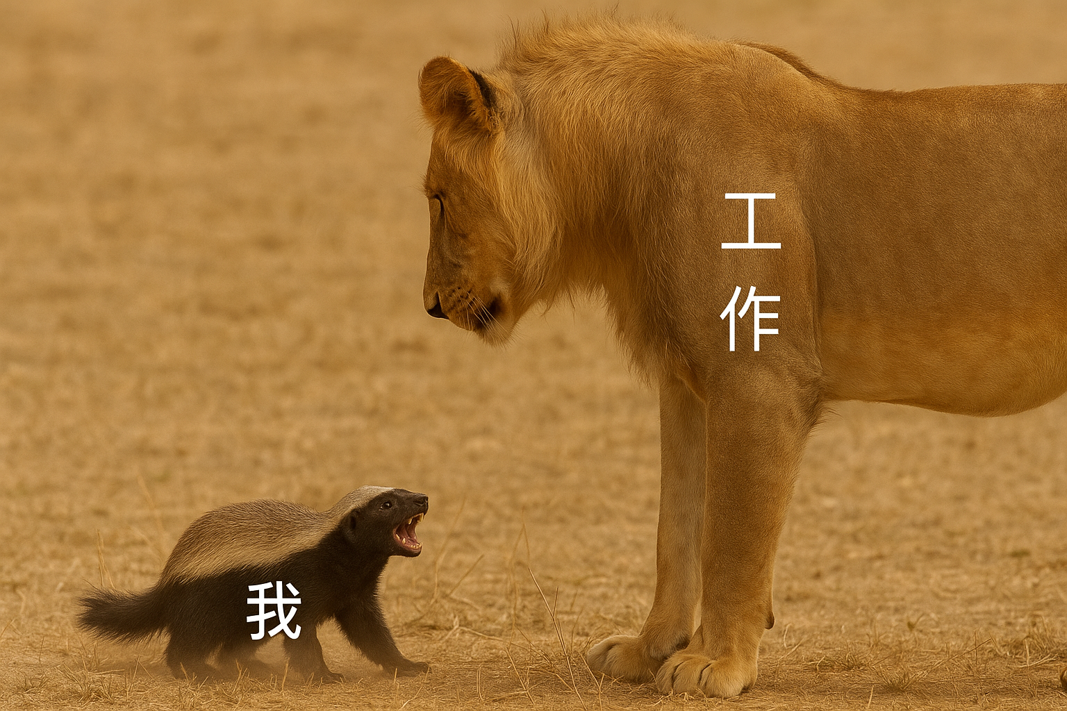 Мем из китайских интернетов: 工作 (гунцзуо) — «работа»; 我 (во) — «я». Из-за репутации медоеда компанию и назвали T-Head.