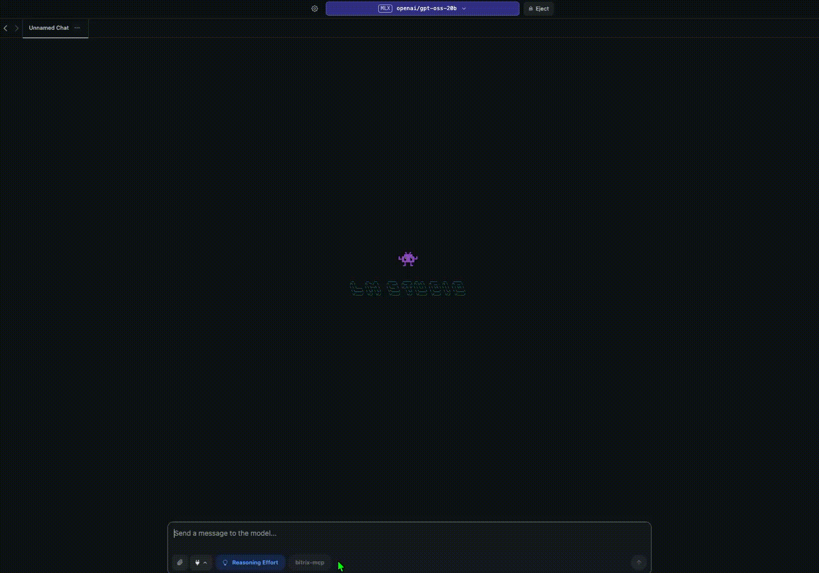 Пример скорости генерации. 65 токенов в секунду