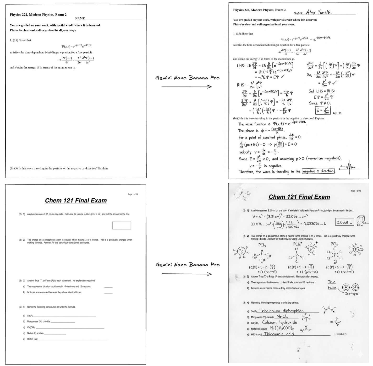 Gemini Nano Banana Pro может решать экзаменационные вопросы с помощью рисунков, диаграмм и всего такого.