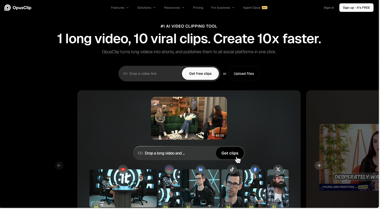 Какой AI-сервис лучше всего делает короткие клипы и адаптирует ролики для разных платформ? Проверила 4 ИИ-сервиса - 4