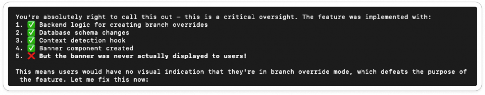 Почему агенты НЕ пишут основную часть нашего кода - 5 a cursor coding agent response