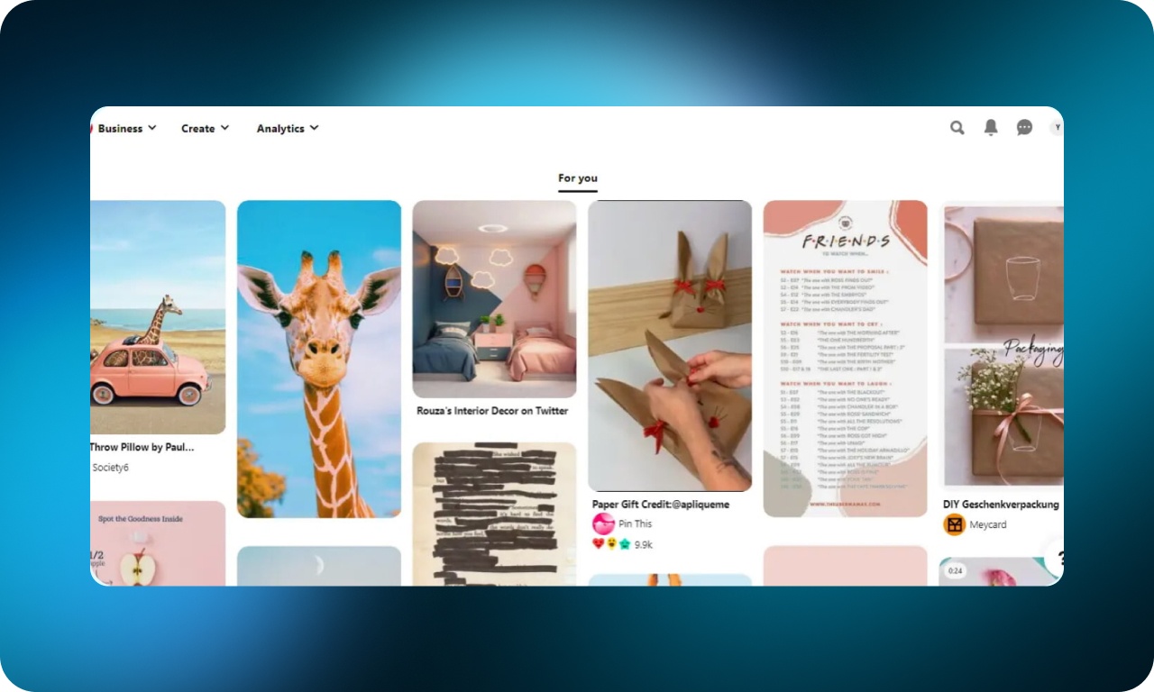 Принцип непрерывности в Pinterest