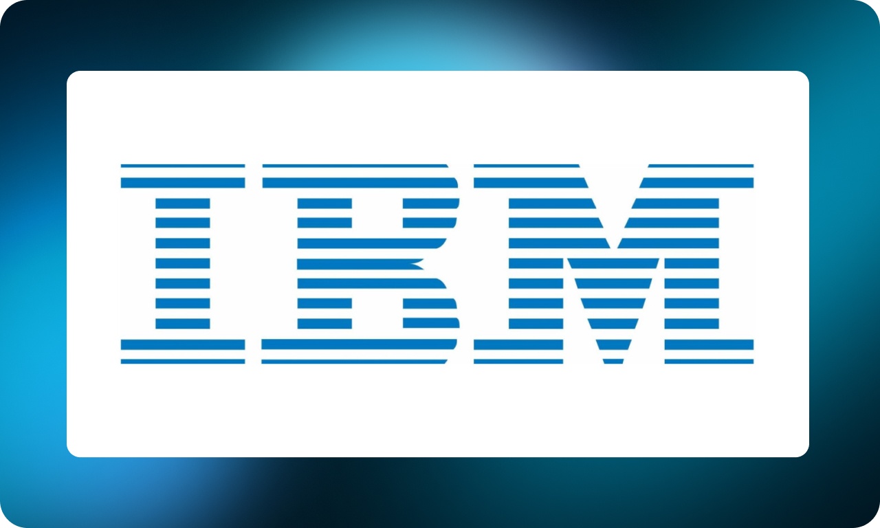 Логотип IBM, который воспринимается цельным, несмотря на разорванность линий