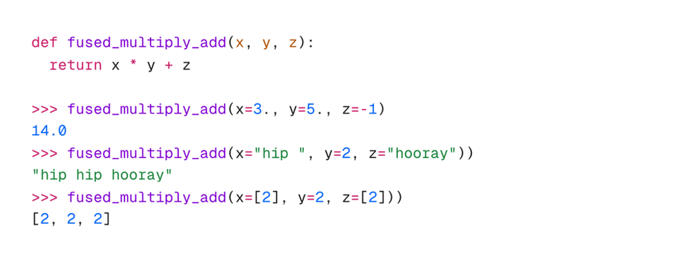 Пример, демонстрирующий динамическую природу Python    