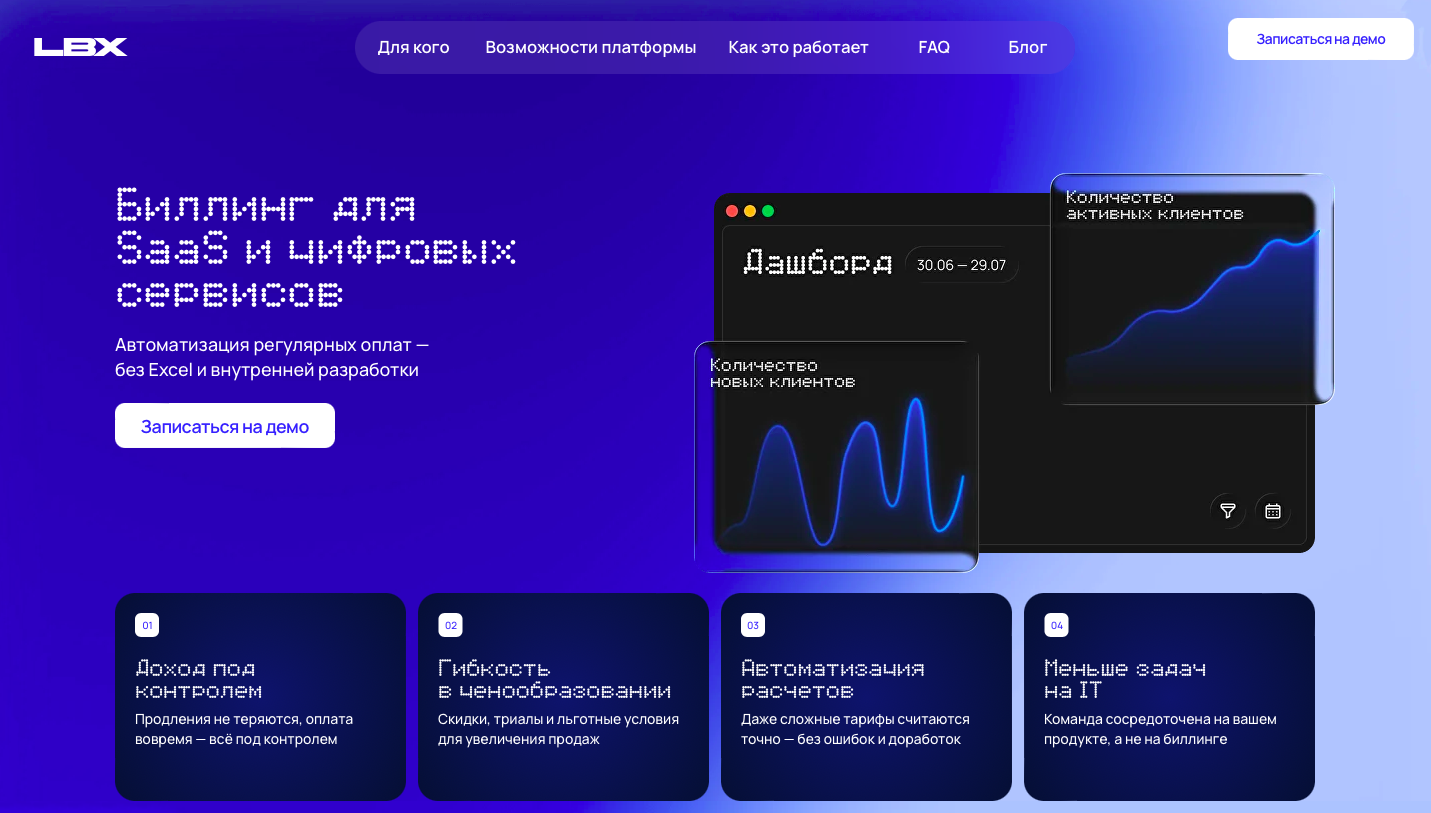 LBX Биллинг: автоматизация подписок без боли самописных решений – для стартапов и зрелых B2B SaaS - 1 LBX Биллинг: автоматизация подписок без боли самописных решений – для стартапов и зрелых B2B SaaS - 1