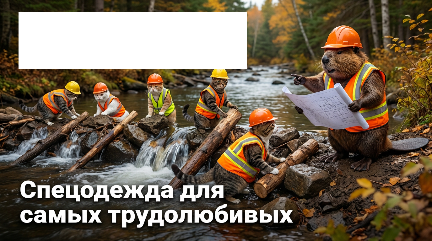 Концепция с бобрами и котами (все любят животных)