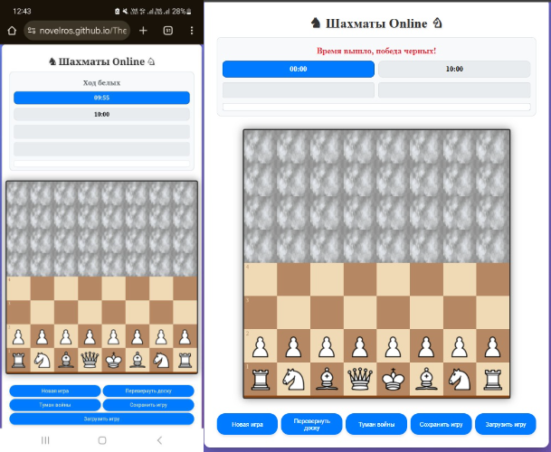 вид с телефона и компьютера