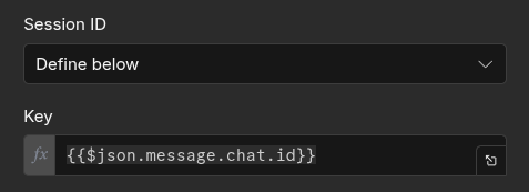 Для каждого пользователя телеграм будет храниться индивидуальная история диалога