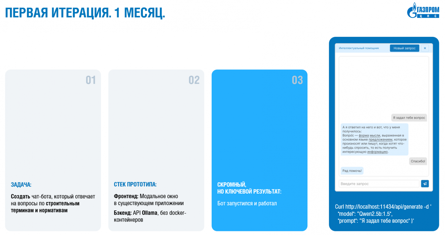 Маленькая победа на большом пути