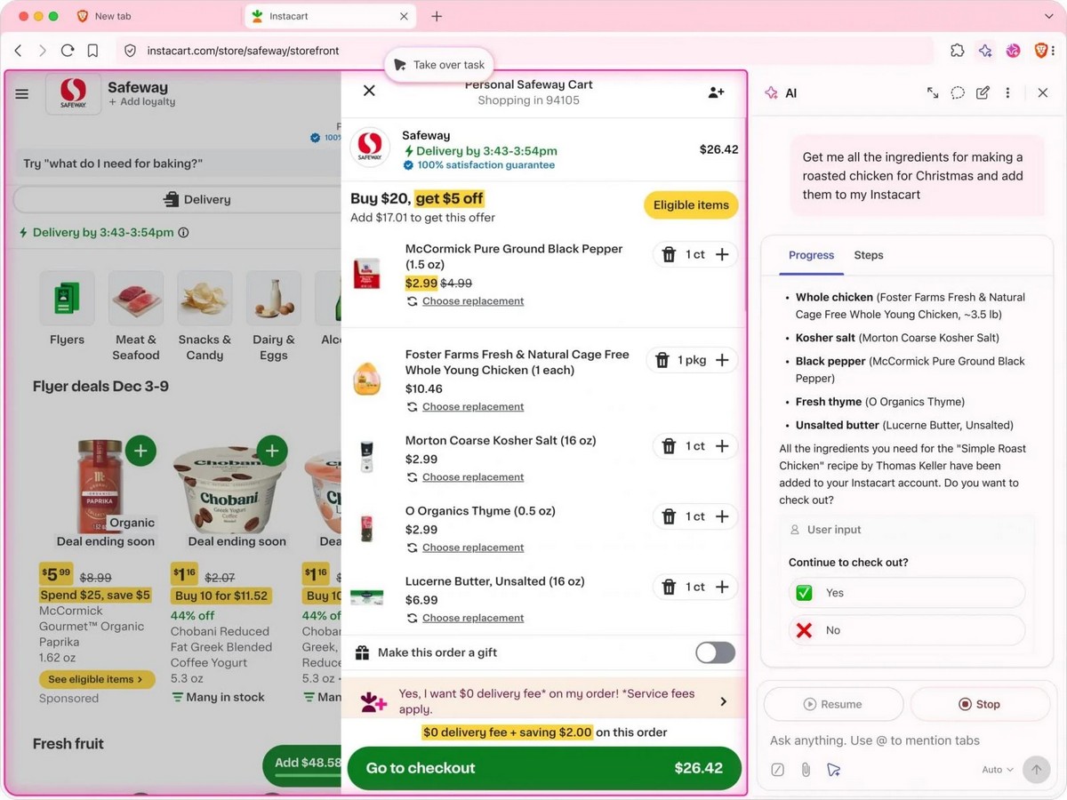 Браузер Brave начал тестирование режима агентного ИИ для автоматизированных задач - 3 Браузер Brave начал тестирование режима агентного ИИ для автоматизированных задач - 3