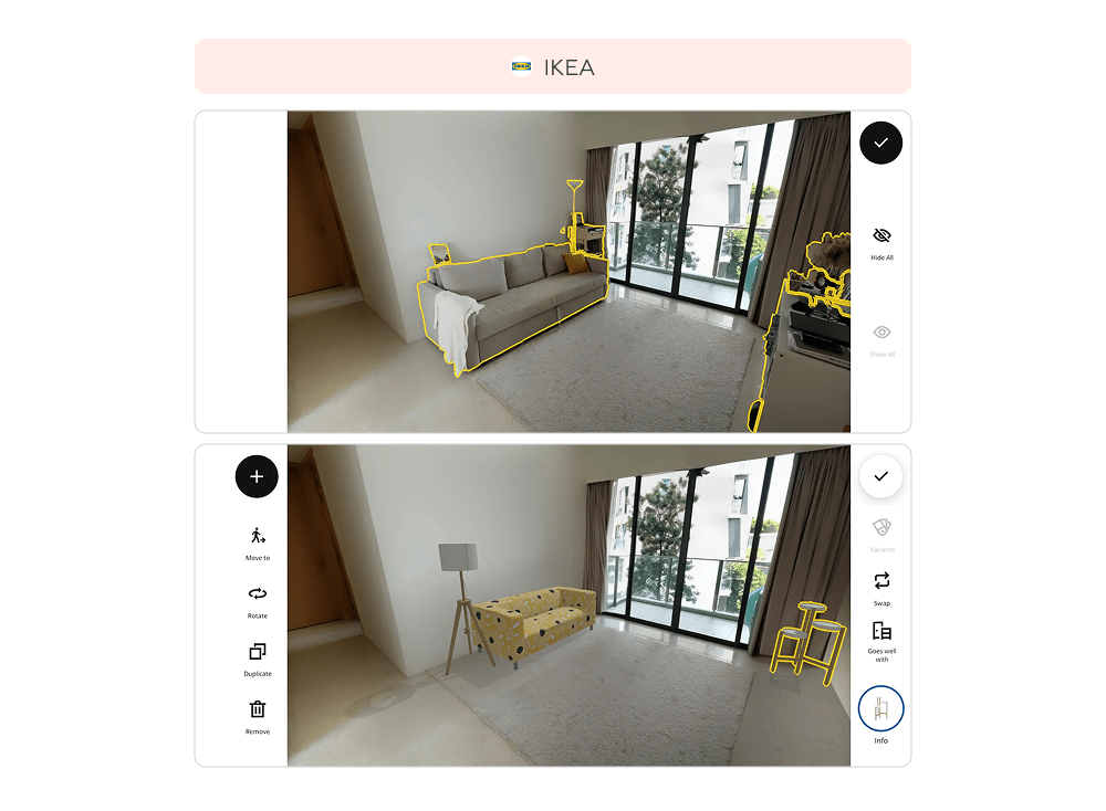 IKEA: проверка, как мебель впишется в комнату