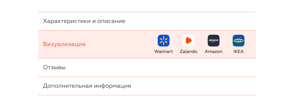 Визуализация выбора для снижения возвратов