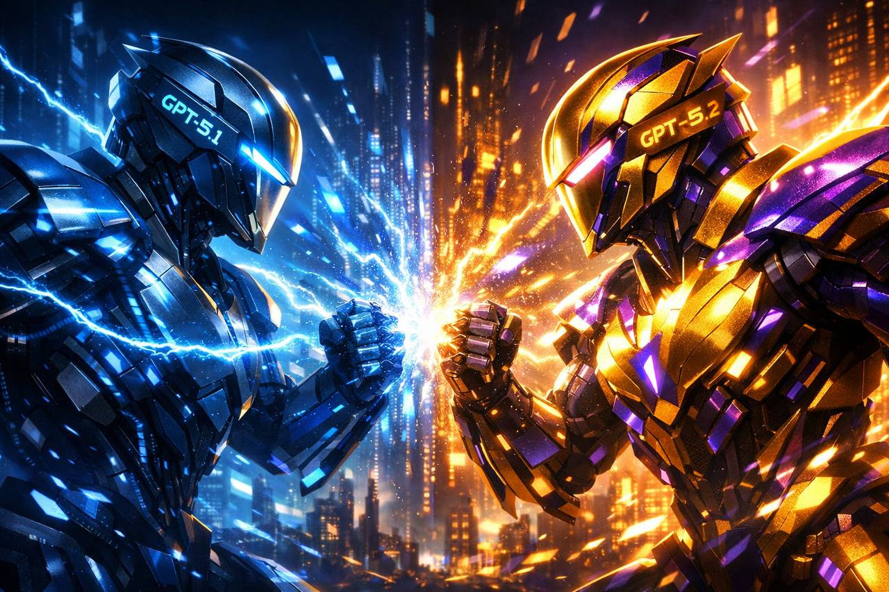 GPT-5.1 vs GPT-5.2: какое поколение ИИ круче? Сравнение архитектуры, цен и возможностей - 1