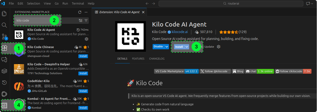 Вайбкодим с плагином Kilo Code в VS Code и IntelliJ IDEA из России - 3
