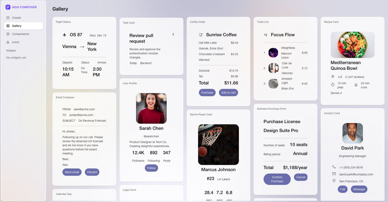 Агенты могут создавать всё, от отображения статуса рейсов до бланков заказов и контактных карточек  